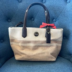 Vintage Coach Wool handbag